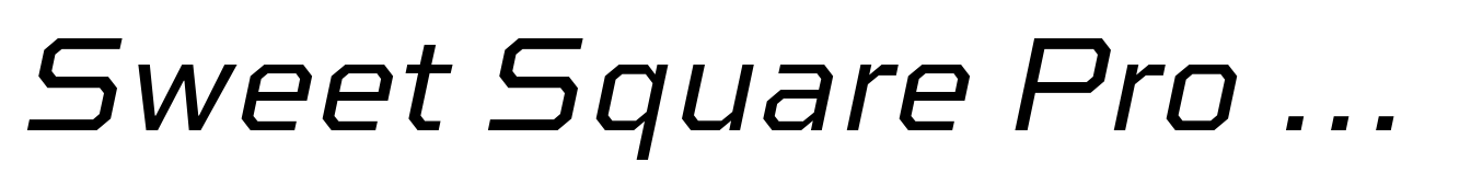 Sweet Square Pro Italic